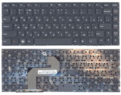 Клавіатура для ноутбука Lenovo IdeaPad (U400) Black, (No Frame), RU Совместимост. . фото 4