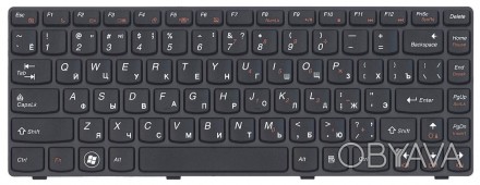 Клавіатура для ноутбука Lenovo IdeaPad (Y480) Black, (Black Frame), RU Совместим. . фото 1