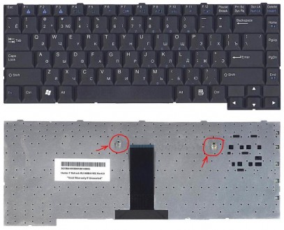 Клавіатура для ноутбука LG (LE50) Black, RU. . фото 4