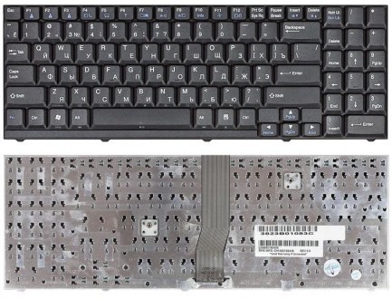 Клавіатура для ноутбука LG (LW60) Black, (Black Frame) RU Совместимость с моделя. . фото 4