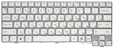 Клавіатура для ноутбука LG (X170) White, (White Frame) RU. . фото 1