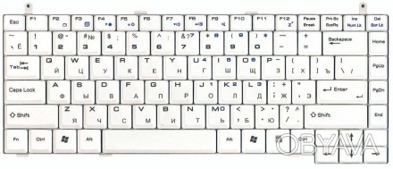 Клавіатура для ноутбука MSI (S420, S425, S430, S450) White, RU Совместимость с м. . фото 1
