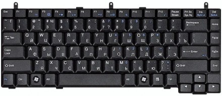 Клавіатура для ноутбука MSI Megabook (VR330X, VR330XB, VR330) Black, RU Совмести. . фото 2