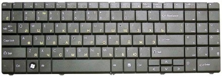 Клавіатура ноутбука Packard Bell EasyNote (ST85, ST86, MT85, TN65) Black, RU Сов. . фото 2