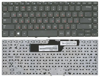 Клавіатура для ноутбука Samsung (355V4C-S01) Black, (No Frame), RU. . фото 3
