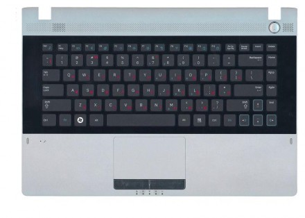 Клавіатура для ноутбука Samsung (RV420) Black, (Gray TopCase), RU Знята з апарат. . фото 2