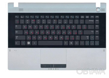 Клавіатура для ноутбука Samsung (RV420) Black, (Gray TopCase), RU Знята з апарат. . фото 1
