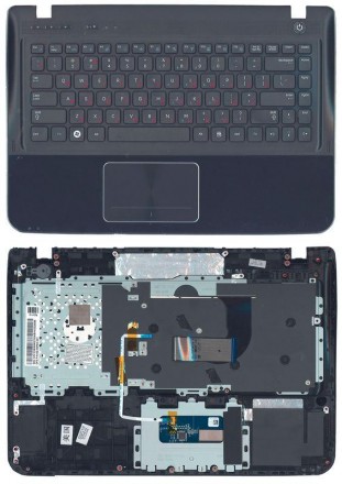 Клавіатура для ноутбука Samsung (SF411) Black, (Black TopCase), RU Знята з апара. . фото 4
