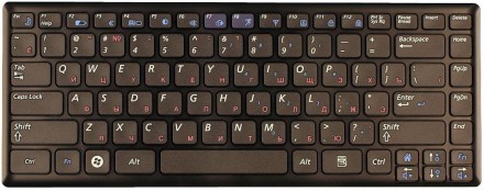 Клавіатура для ноутбука Samsung (X460) Black, (Black Frame), RU. . фото 2