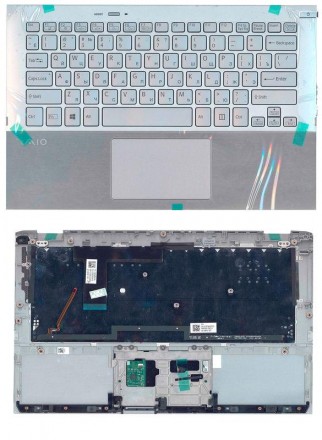 Клавіатура для ноутбука Sony Vaio (SVP11) Silver, (Silver TopCase), RU Знята з а. . фото 4