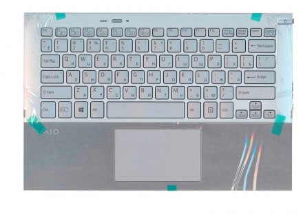 Клавіатура для ноутбука Sony Vaio (SVP11) Silver, (Silver TopCase), RU Знята з а. . фото 2