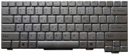 Клавіатура для ноутбука Sony Vaio (VGN-TX) Silver, RU. . фото 2