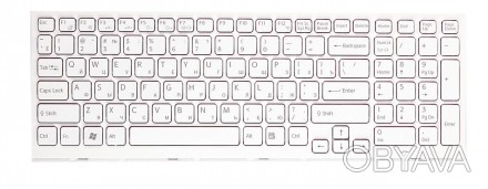 Клавіатура для ноутбука Sony Vaio (VPC-EL) White, (White Frame), RU. . фото 1