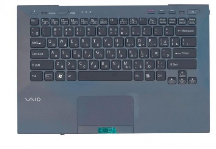 Клавіатура для ноутбука Sony Vaio (VPC-SB) Black (Black TopCase), RU (for finger. . фото 2