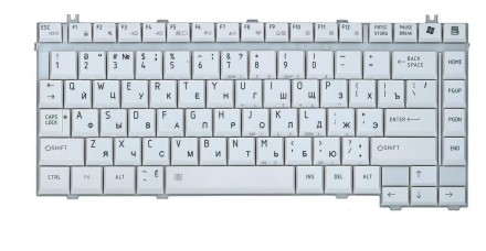 Клавіатура для Toshiba Qosmio (F20, F25, F30, G20, G25, G30, G35) White, RU. . фото 2