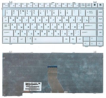 Клавіатура для Toshiba Qosmio (F20, F25, F30, G20, G25, G30, G35) White, RU. . фото 4