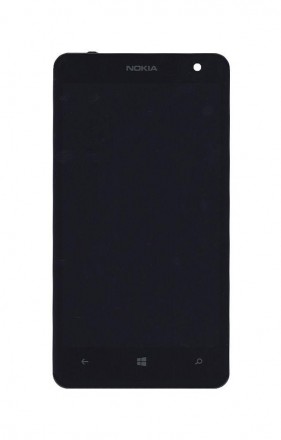 Матриця з тачскріном (модуль) для Nokia Lumia 625 з рамкою чорний. . фото 2
