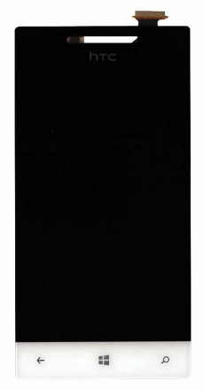 Матриця з тачскріном (модуль) для HTC Windows Phone 8S (A620e) чорний + білий. . фото 3