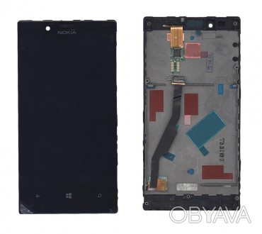 Матриця з тачскріном (модуль) для Nokia Lumia 720 чорний з рамкою. . фото 1