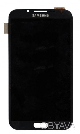 Матриця з тачскріном (модуль) для Samsung Galaxy Note 2 GT-N7100 чорний. . фото 1