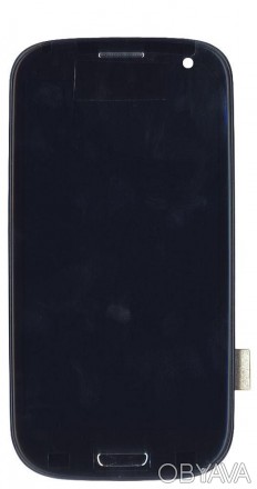 Матриця з тачскріном (модуль) для Samsung Galaxy S3 GT-I9300 чорний з рамкою. . фото 1