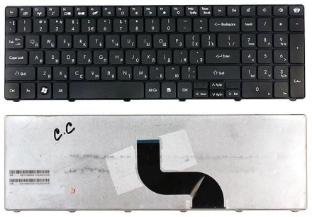 Клавіатура для ноутбука Acer Packard Bell (TM81, TM82, TM86, TM87, TM89, TM94) B. . фото 4
