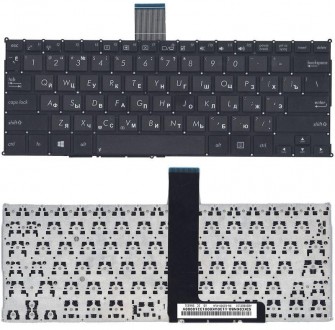 Клавіатура для ноутбука Asus F200CA, X200LA, X200MA Black, (No Frame), RU (гориз. . фото 4