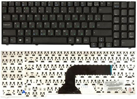 Клавіатура для ноутбука Asus (M50, M70, X70, X71, G50) Black, RU Совместимость с. . фото 4