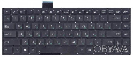 Клавіатура для ноутбука Asus VivoBook (S400CA, S451, S401) Black, (No Frame), RU. . фото 1