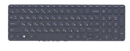 Клавіатура для ноутбука HP Pavilion (15-P), Black, (No Frame), RU. . фото 2