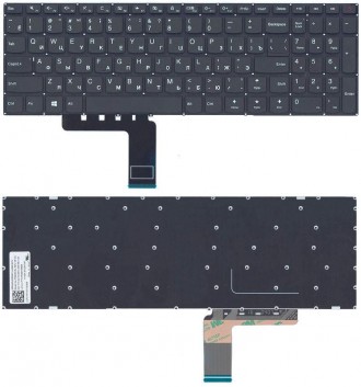 Клавіатура для ноутбука Lenovo IdeaPad (110-15IBR) Black, (No Frame), RU Совмест. . фото 4