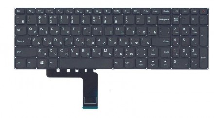 Клавіатура для ноутбука Lenovo IdeaPad (110-15IBR) Black, (No Frame), RU Совмест. . фото 2