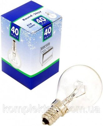 Лампочка для духовки Bosch 057874 40W
 
Мощность: 40Вт.Напряжение: 240В.Тип цоко. . фото 2