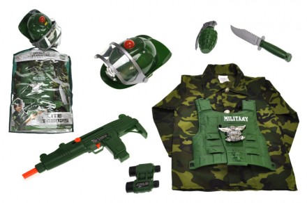 Військовий набір костюм військового M012A
в комплекті костюм 37*47см, шолом, піс. . фото 2
