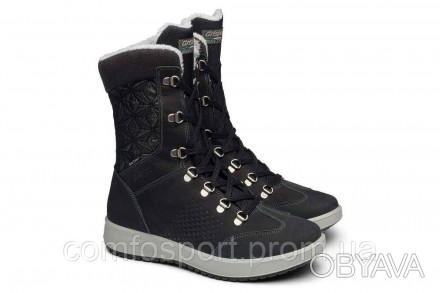 Женские зимние ботинки Grisport 43609 , высокие, чёрные.