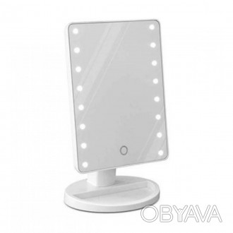 
Косметическое настольное зеркало с подсветкой LED для макияжа 20 cветодиодов LE. . фото 1