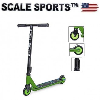 Детский трюковый двухколесный самокат Scale Sports Turbo Зеленый. Киев. фото 1 Детский трюковый двухколесный самокат Scale Sports Turbo Зеленый. Киев. фото 1