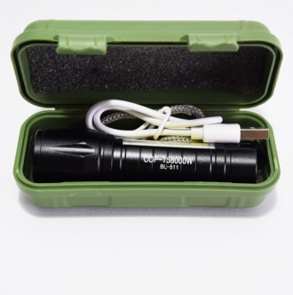 Описание
Светодиодный фонарь ручной с COB USB BL-511
Мощный фонарик с регулируем. . фото 6