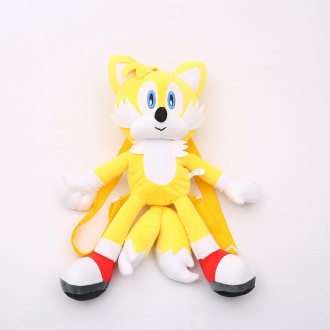 Мягкий рюкзак игрушка для детей Тейлз Super Sonic
Тейлз — гений механики, неодно. . фото 2