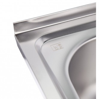 Кухонна мийка Lidz 6050-L 0,6 мм Decor виготовлена з високоякісної нержавіючої с. . фото 6