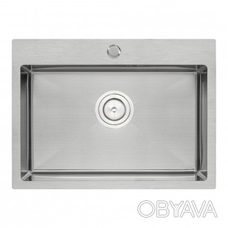 Кухонна мийка Qtap D5843 2.7/1.0 мм Satin (QTD584310) виготовлена з високоякісно. . фото 1