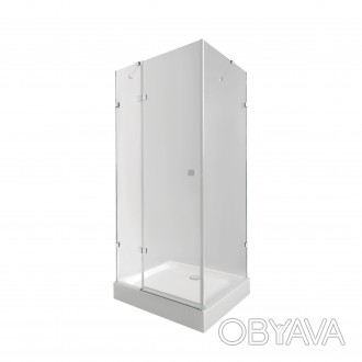 Набір Qtap душова кабіна Capricorn CRM1099SC6 Clear 2020x900x900 мм + піддон Ter. . фото 1