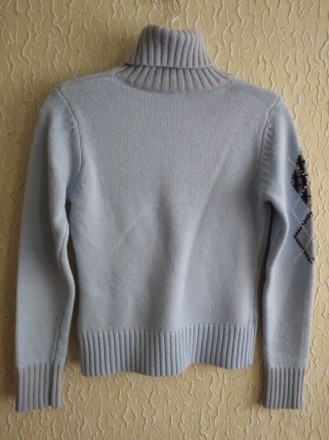 Теплый женский свитер на худеньких или подростков .
Цвет -голубой.
ПОГ 41 см .. . фото 5