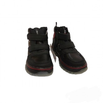 Ботинки для мальчика черного цвета демисезонные или для теплой зимы. Модный, сти. . фото 11