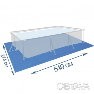 Технічні характеристики товару "Підстилка для басейну InPool 55012, 549 х 274 см. . фото 1