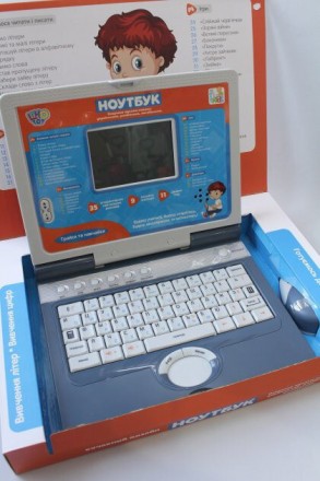 Інтерактивний навчальний дитячий ноутбук Limo Toy SK 7073, ведмедик, 35 функцій
. . фото 4