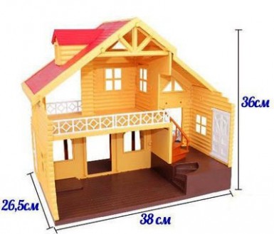 Будиночок Happy Family 012-03— аналог дерев'яного будинку Sylvanian families 275. . фото 3