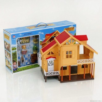 Игровой домик Happy Family 012 03 аналог Sylvanian Families со световыми эффекта. . фото 4 Домик Happy Family 012-03― аналог деревянного дома Sylvanian families 2759, одна. . фото 4