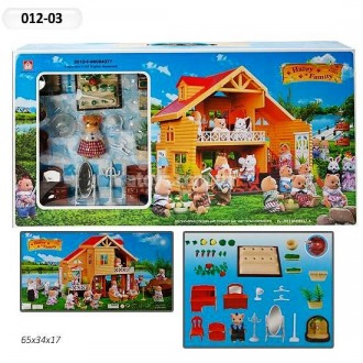 Игровой домик Happy Family 012 03 аналог Sylvanian Families со световыми эффекта. . фото 5 Домик Happy Family 012-03― аналог деревянного дома Sylvanian families 2759, одна. . фото 5