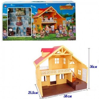 Игровой домик Happy Family 012 03 аналог Sylvanian Families со световыми эффекта. . фото 6 Домик Happy Family 012-03― аналог деревянного дома Sylvanian families 2759, одна. . фото 6